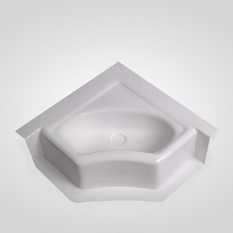 Üçgen Köşeli Fiber Banyo Evyesi 36 Cm - 50 Cm 